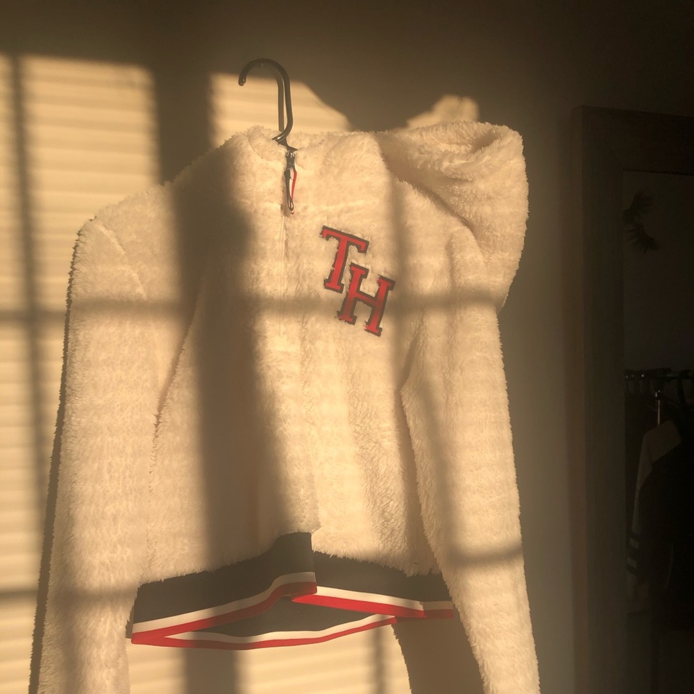 Tommy Hilfiger Fur Crop Hoodie